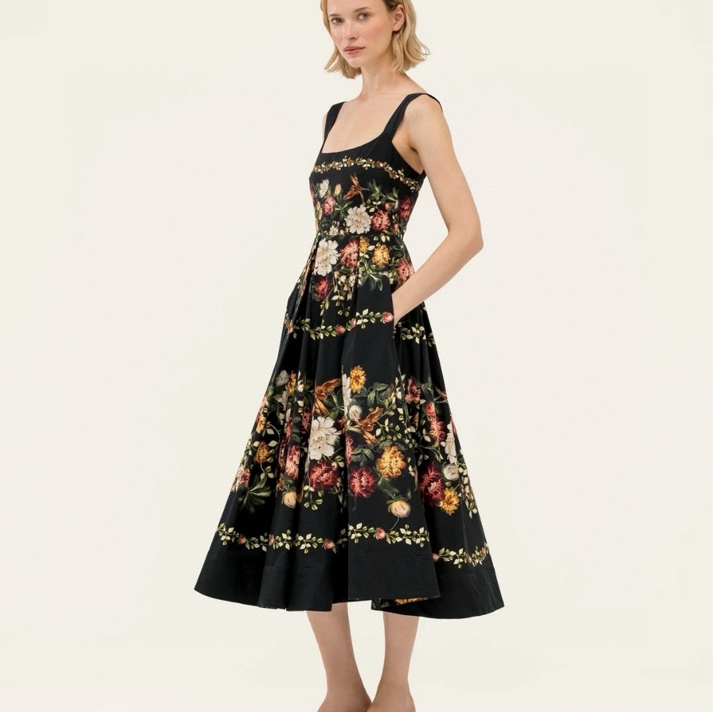 AGUA BY AGUA BENDITA Alcaparra Paramo Midi Dress - Picture 2 of 14